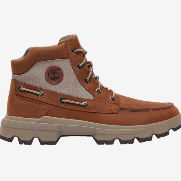 Timberland Ultra Boat Chukka Boots - Leather / Fabric - Rust Full Grain